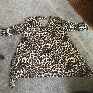 Leopard tunic top